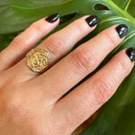 Gold Lion Ring Dated 1920