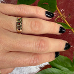 Sweet Victorian Gold and Garnet Band