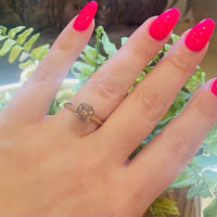 Lovely Natural Autumn-Colored Diamond Solitaire