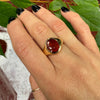 Hypnotic Almandine Garnet Signet Ring by 720