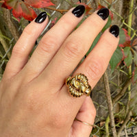 Twist Within a Twist 18k Gold Retro Ring