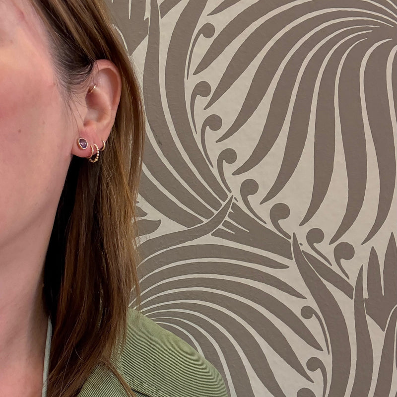 Bright Purple Sapphires in 14k Stud Earrings by 720