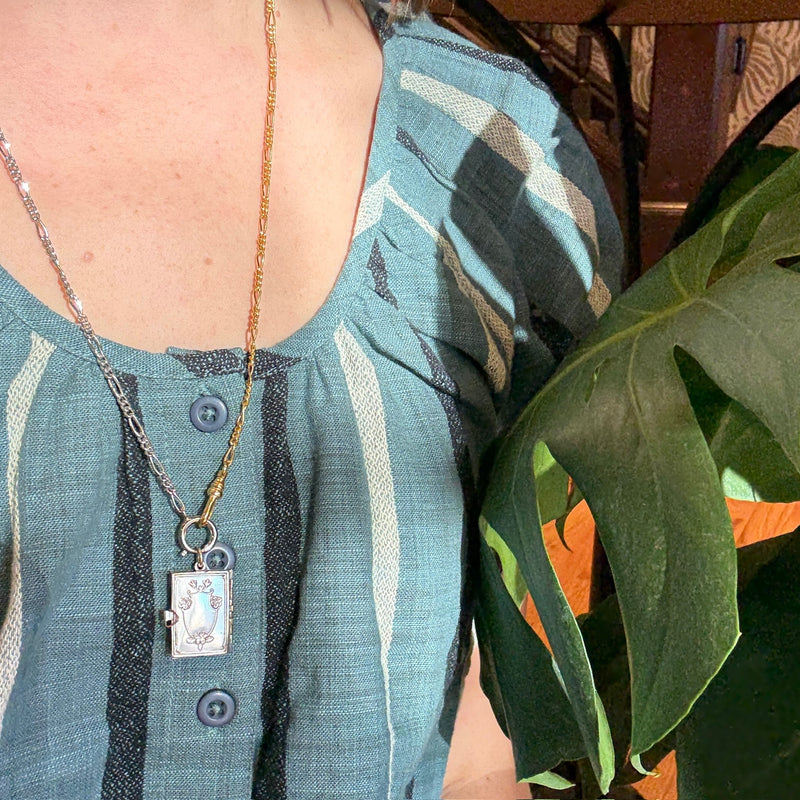 Miniature Parisian Souvenir Picture Book Pendant