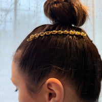 Large 14k Gold Helix Barrette