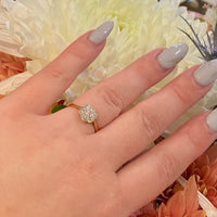 Darling Diamond Daisy Platinum & 18ct Cluster Ring
