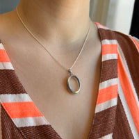 Victorian Glass-Paned Sterling Silver Locket