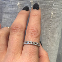 Lovely Vintage Double Diamond Band