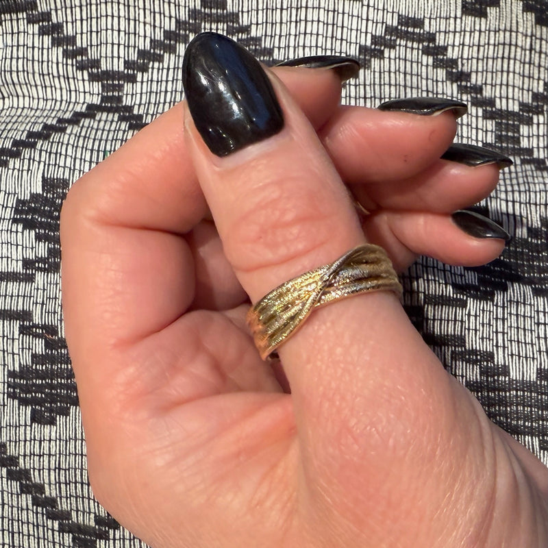 Wide Gold Snake Band