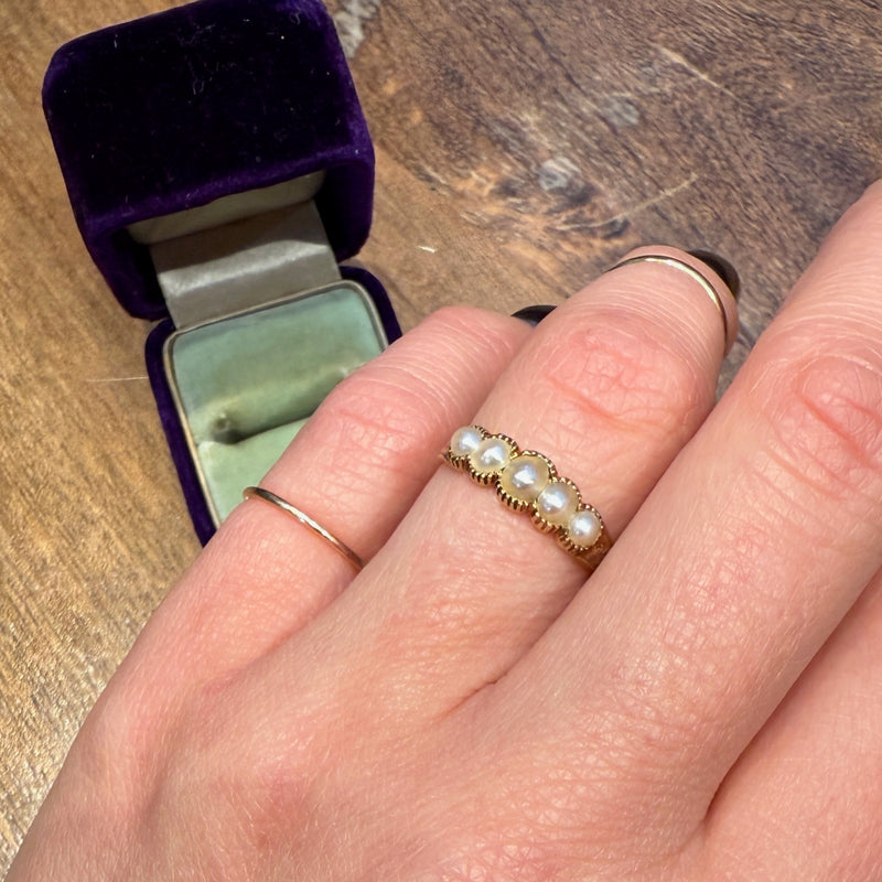 Luminous Natural Pearl Band in Original Box