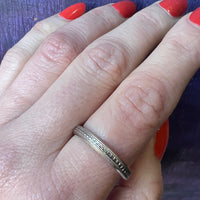 Wonderful Herringbone Size 10.5 Wedding Band by Woods