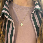 Free Form Opal in 14k Gold Pendant