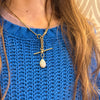 Magical Pale Lavender Opal in 14k Gold Pendant