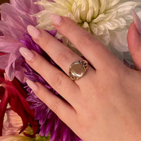 Dashing 10k Gold Art Nouveau Signet Ring