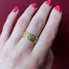 Luxurious Mid-Century Gold Nugget Band