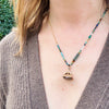 Abalone Inspired Gemstone Bead Necklace by Brin