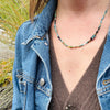 Cool Water Gemstone Bead Necklace by Brin