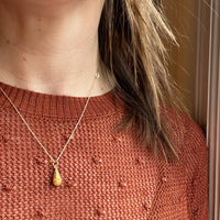 Etruscan Revival Gold Filigree & Pearl Pendant