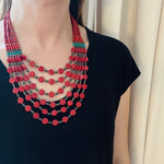 Superb Décolletage Coverage Beaded Bib Necklace