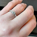 Antique Diamond in Classic Mid-Century Engagement Ring