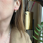 Chunky Cushion-Cut Crystals in 14k Gold Earrings