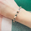Powder Pink Opal & Sterling Silver Bracelet