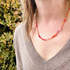 Tropical Sunset Gemstone Bead Necklace by Brin