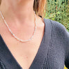 Luminous Pearl & Gemstone Bead Necklace by Brin