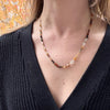 Glowing Golden Gemstone Bead Necklace by Brin