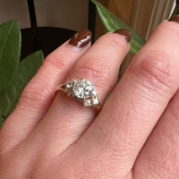 Vibrant Vintage 1960's Diamond Engagement Ring