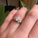 Vibrant Vintage 1960's Diamond Engagement Ring