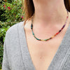 Brilliant Rainbow Gemstone Bead Necklace by Brin