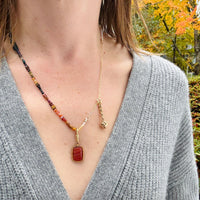 Sophisticated Spectrum Gemstone Bead Necklace by Brin