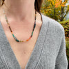 Sophisticated Spectrum Gemstone Bead Necklace by Brin