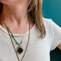 Sunset Beach Gemstone Bead Necklace by Brin