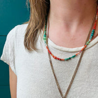 Sunset Beach Gemstone Bead Necklace by Brin