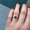 Oval Sapphire Ring with Diamond Accents