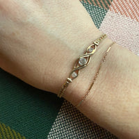 Hybrid Old European Cut Diamond & 14k Gold Bracelet