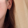 Radiant .83tcw Aquamarine in Gold Stud Earrings