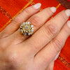Fantastic Firework Diamond & Gold Cluster Ring