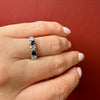 Sapphire and Diamond Band Vintage 1950s