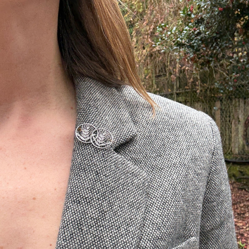 French Love Token Brooch