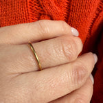 Perfectly Slim 18k Yellow Gold Band