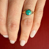 Love the Planet Recycled Turquoise and Gold Ring