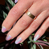 Romantic Rosy Gold Victorian Wedding Band Size 8.5