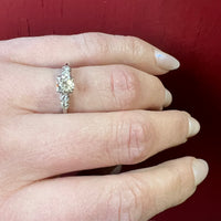 Elegant 1/2 Carat Old European Cut Diamond Engagement Ring