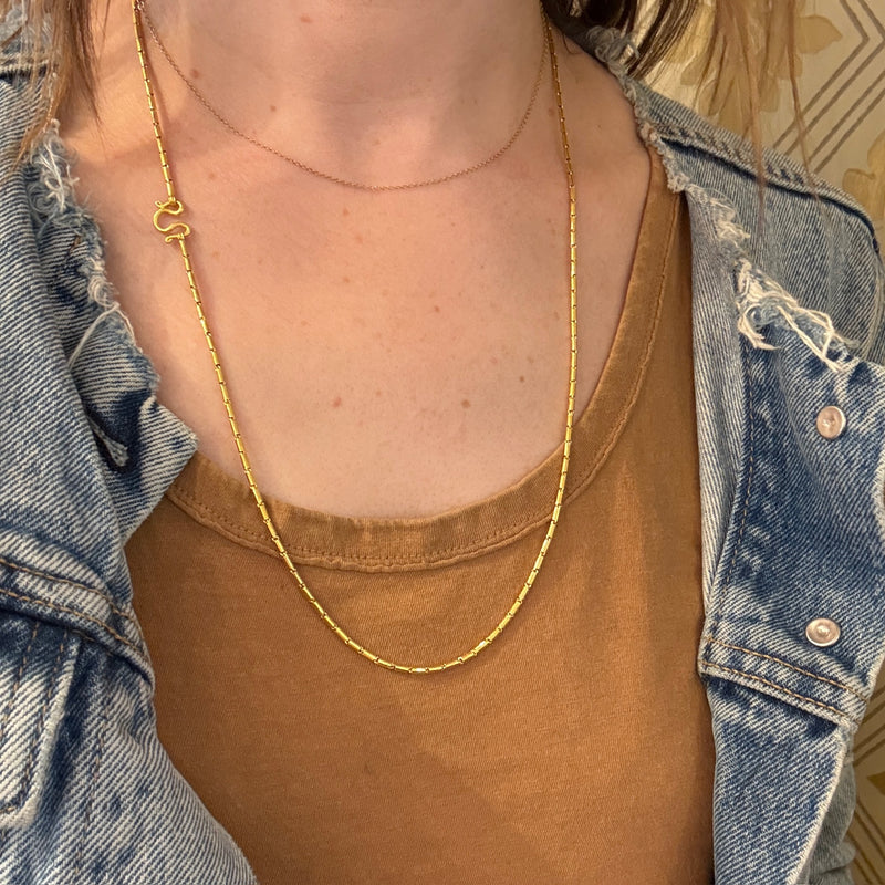 Luxe 24k Gold Barrel Chain