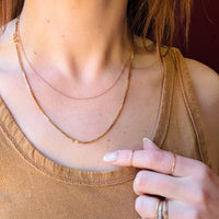 14k Gold 20" Byzantine Chain