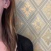 Hammered 6mm Gold Ball Stud Earrings