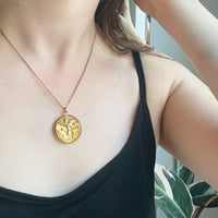 Woman in the Moon Art Nouveau Locket