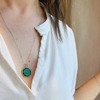 Precious Gold & Green Enamel Victorian Locket